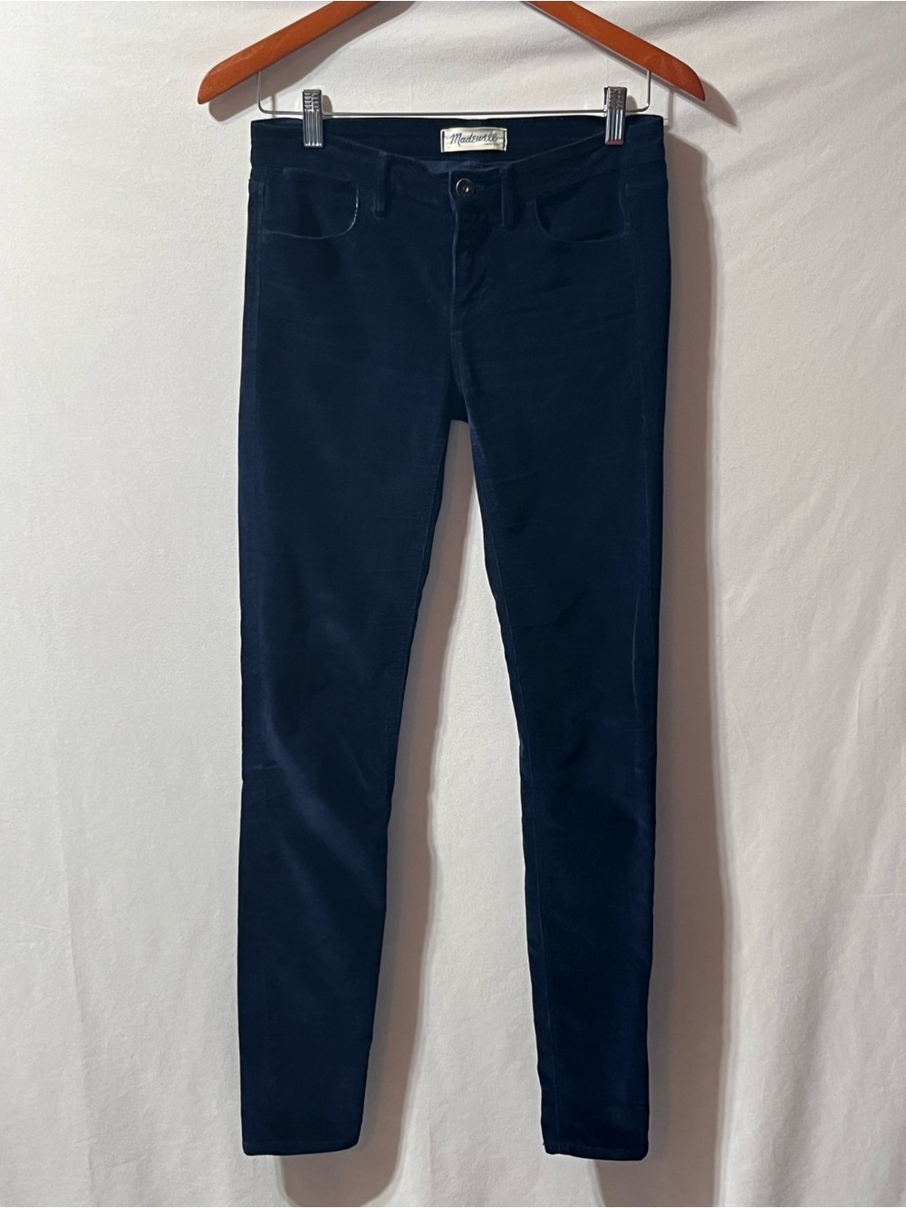 Madewell Navy Stretch Corduroy Skinny‎ Pants Size 28